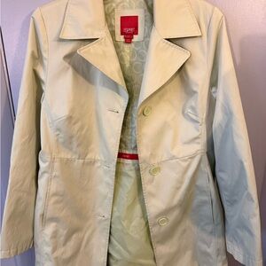 Vintage Esprit Women's Lime 🍋‍🟩 Green Trench Coat